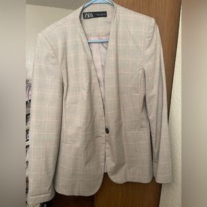 Zara plaid blazer